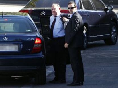 García Nicolás en 2011, a su llegada a la Audiencia Nacional para participar en las deliberaciones del 'caso Faisán'.