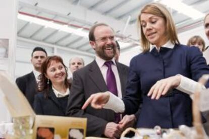 Cospedal, en la inauguración ayer de la vigésima Feria del Mueble y Afines de Castilla-La Mancha.