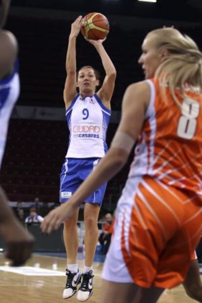 Laia Palau, en un partido de la final a cuatro de la Euroliga.