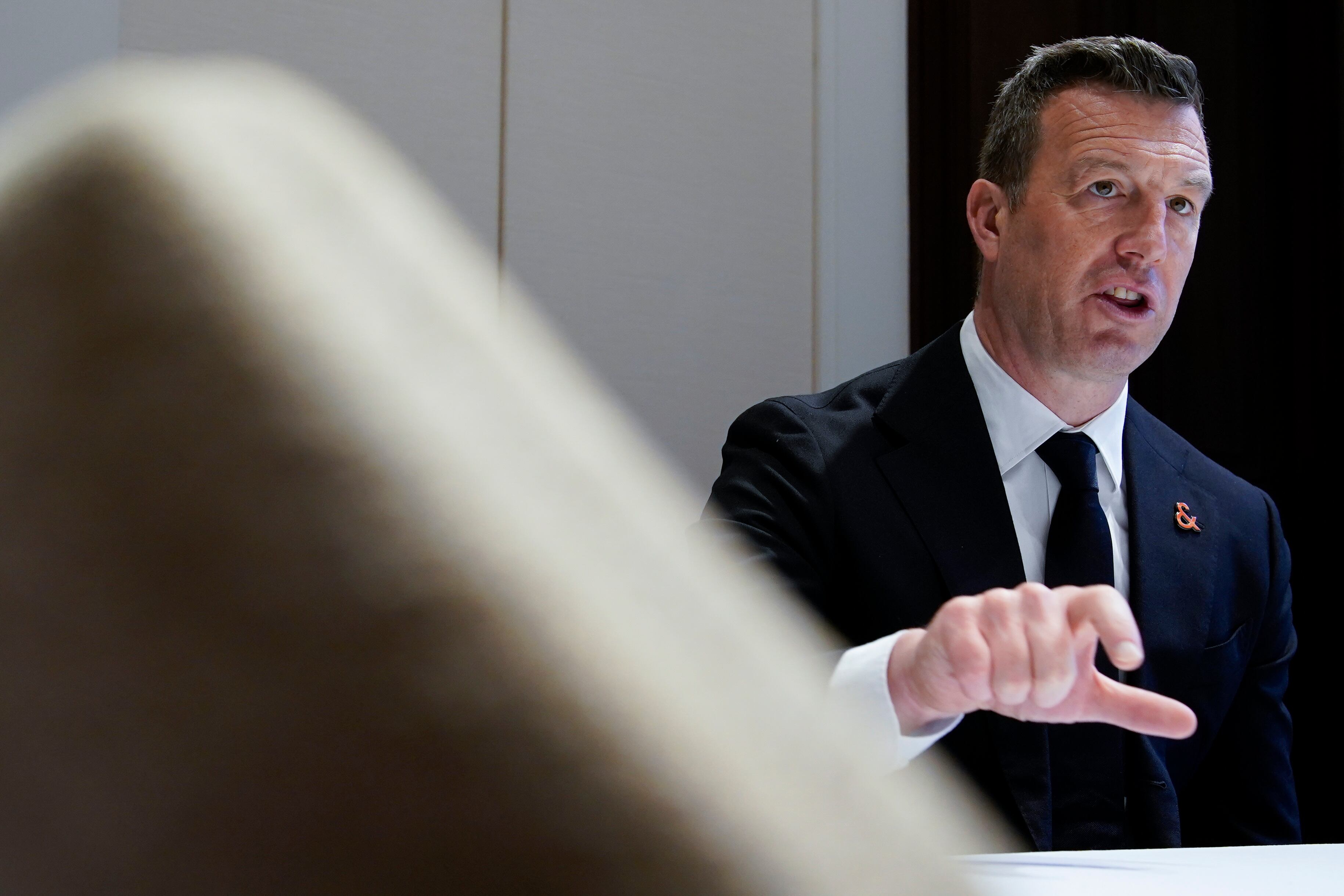 Tom Ross, director de High Yield para Janus Henderson, durante una entrevista en el Hotel Four Seasons en Madrid. ANDREA COMAS