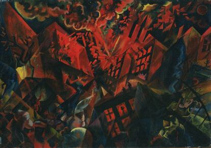 'Explosion', de George Grosz (1917).