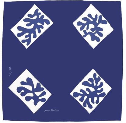 Pañuelo con estampado de la obra de Matisse 'Écharpe nº 1' (1947).