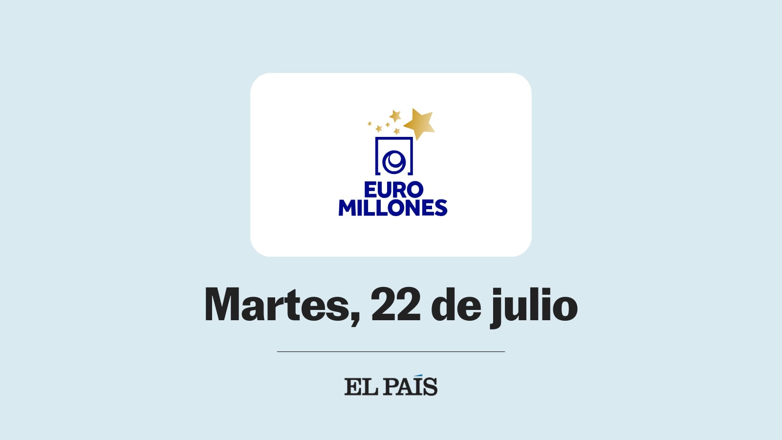Euromillones: comprobar sorteo del martes 22 de julio