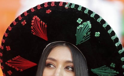 Torcedora mexicana na Copa da Rússia.