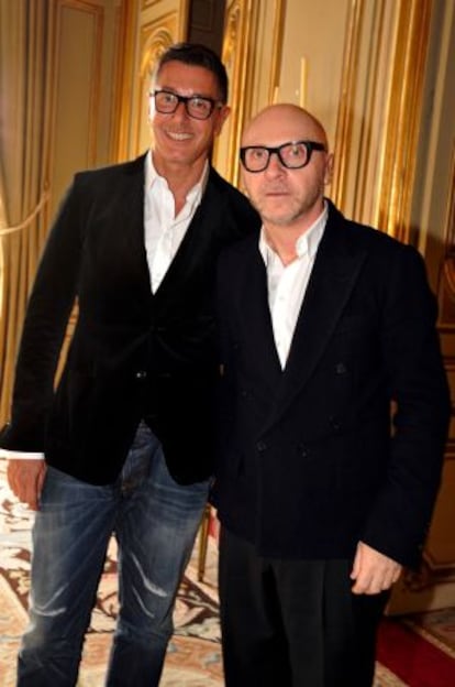 Stefano Gabbana y, a la derecha, Domenico Dolce en una imagen de 2012.