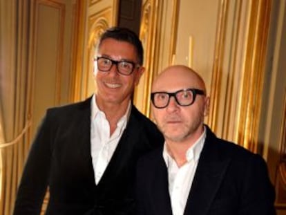 Stefano Gabbana y, a la derecha, Domenico Dolce en una imagen de 2012.