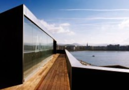 Vistas del restaurante Bokado Aquarium, de San Sebastián