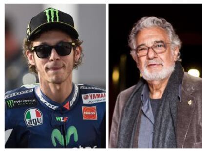 Valentino Rossi, Plácido Domingo e Mel Gibson.