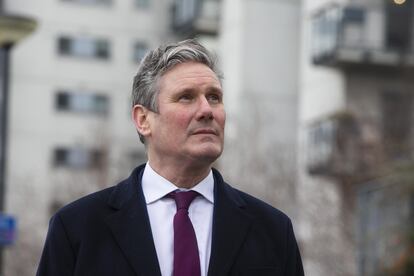 El líder laborista, Keir Starmer, el pasado lunes en Londres.