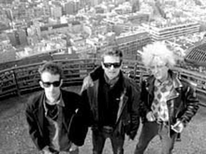 Los componentes de Radio Futura, fotografiados en 1989.