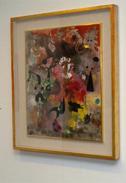 <i>Composición con cuerdas,</i> de Joan Miró.