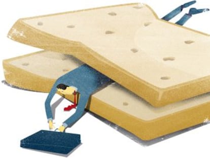 El jamón del sándwich