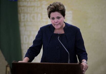 Dilma Rousseff en Brasilia. 