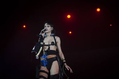 Arca, durante su actuación el jueves en el Sónar.