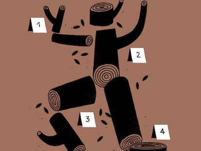 Como el árbol talado
