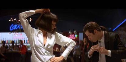 Fotograma con Uma Thurman y John Travolta en 'Pulp Fiction'.