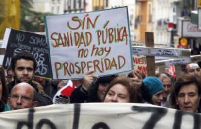 Protestas del 28 contra el cierre de urgencias en Castilla-La Mancha.