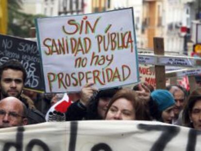 Protestas del 28 contra el cierre de urgencias en Castilla-La Mancha.
