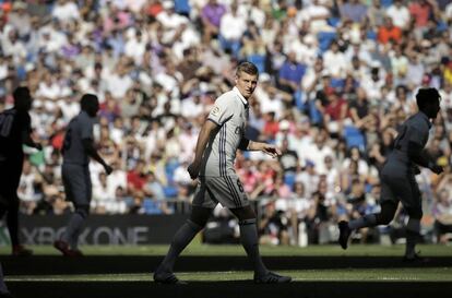 Toni Kroos, durante el partido contra el Eibar.