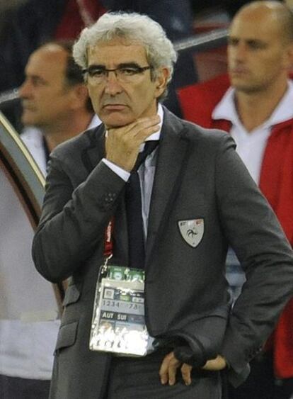 Domenech, tras la derrota de Francia ante Italia.