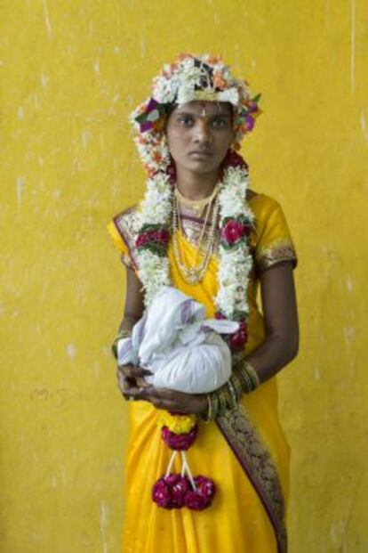 Una de las instant&aacute;neas de Cristina Garc&iacute;a, que retrata a las mujeres de la regi&oacute;n india de Anantapur.