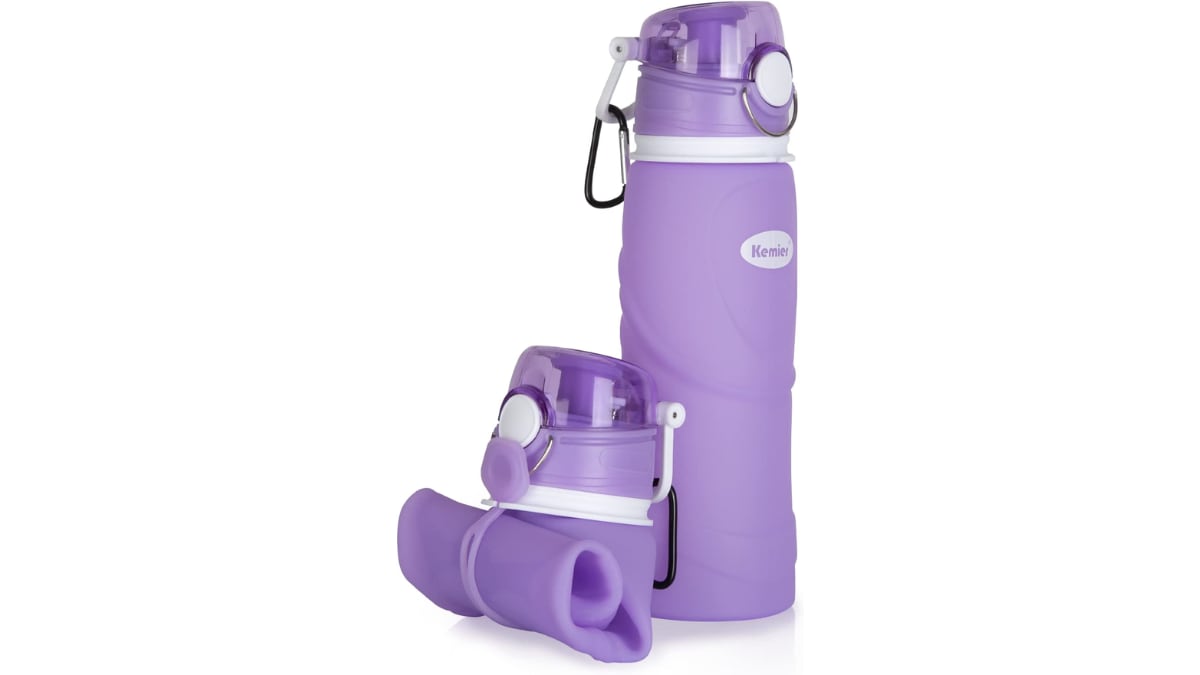 Botella plegable.