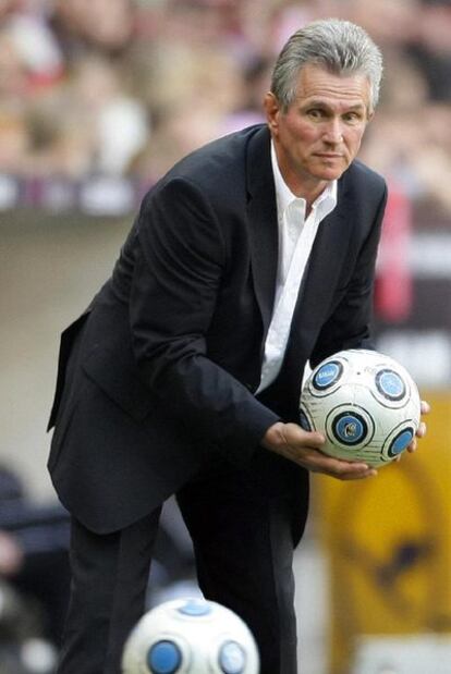 Jupp Heynckes, en un partido con el Leverkusen.