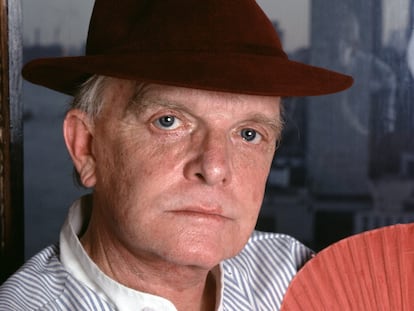 Truman Capote, pictured in his New York apartment in 1980.