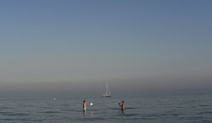 Playa de los Boliches en Fuengirola, Málaga. España.