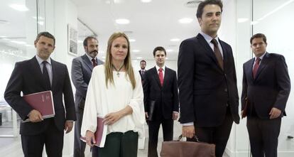 Los abogados del bufete Sala y Serra.