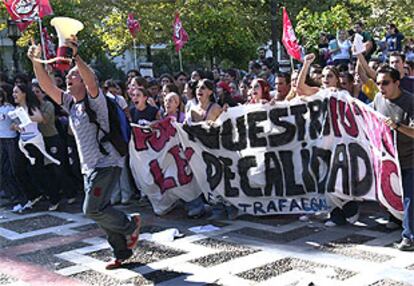 Imagen de la manifestación de Sevilla.