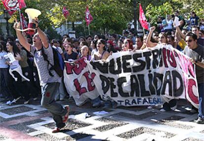 Imagen de la manifestacin de Sevilla.