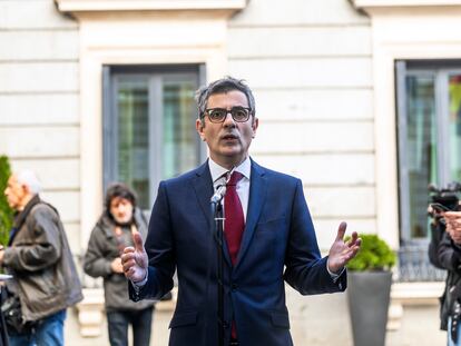 Félix Bolaños, ministro de la Presidencia y de Justicia, este jueves.