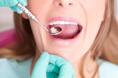 Patient visiting dentist
