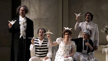 Una escena de &#039;El barbero de Sevilla&#039;, producci&oacute;n realizada por el Teatro Real.