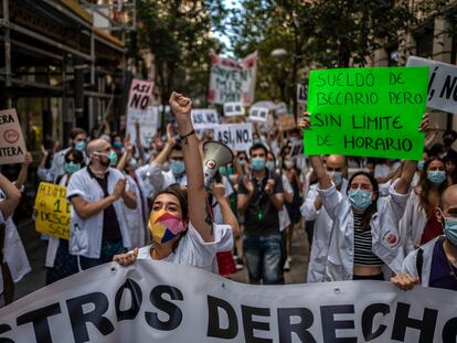 DVD 1009 (13-07-20)
Huelga de residentes MIR de la Comunidad de Madrid. 
Foto: Olmo Calvo
