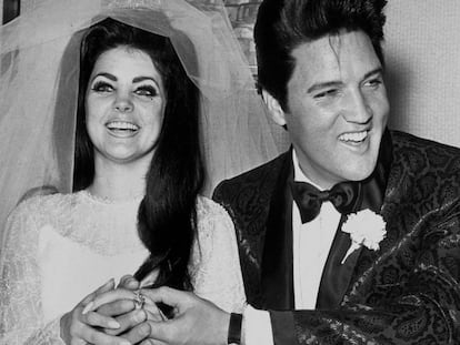 Elvis y Priscilla Presley se casaron el 1 de mayo de 1967 en Las Vegas.