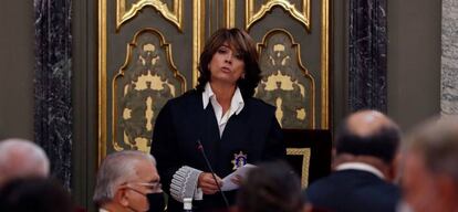 La fiscal general del Estado, Dolores Delgado.