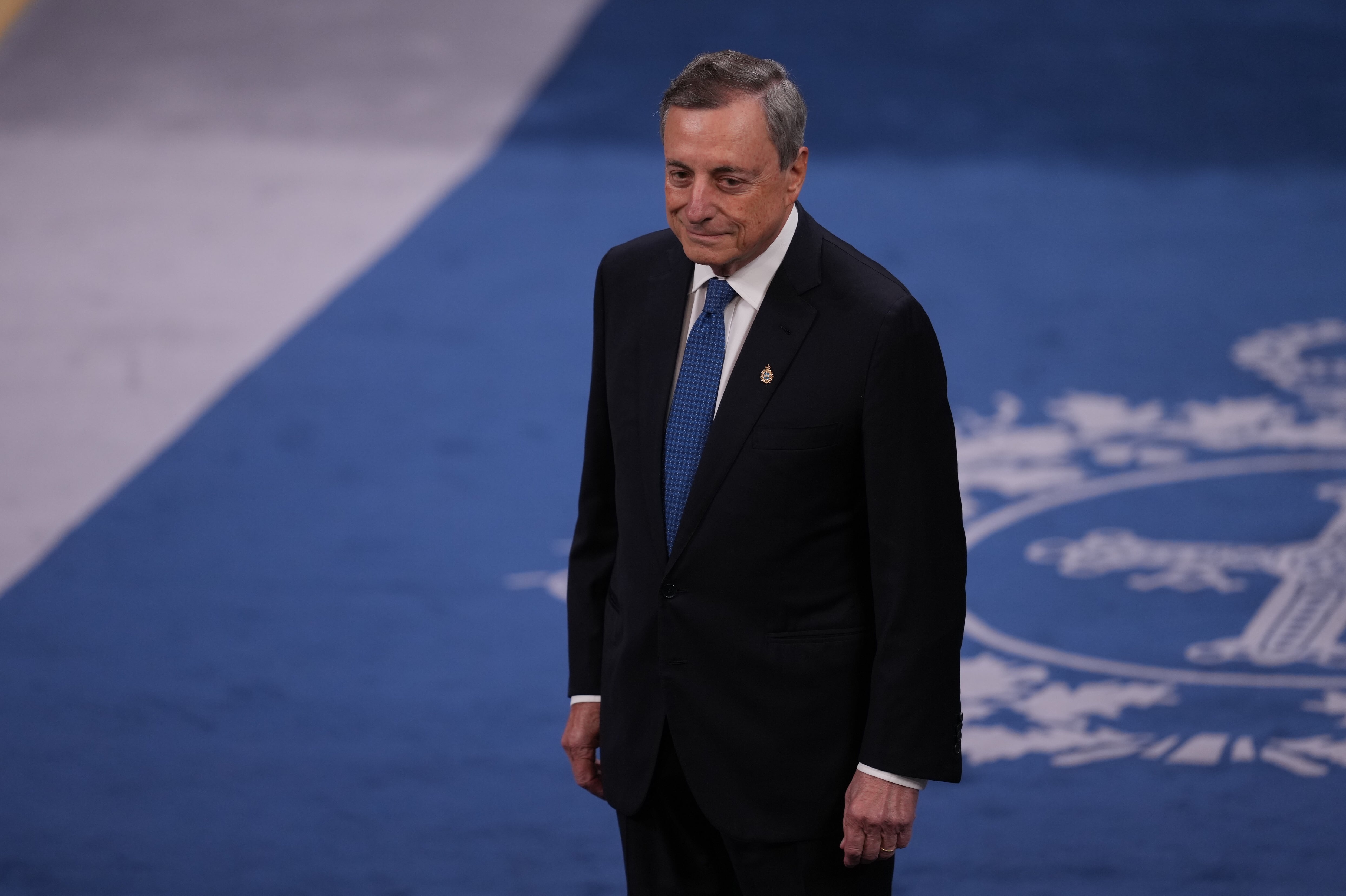 El expresidente del Banco Central Europeo, Mario Draghi, en la ceremonia de entrega de los premios Princesa de Asturias el pasado 24 de octubre