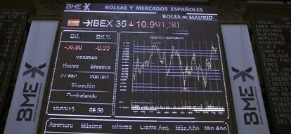 Vista general de la Bolsa de Madrid.