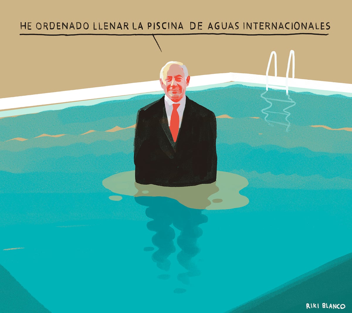 Riki Blanco: la piscina de Netanyahu