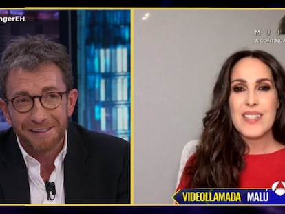 Pablo Motos y Malú, en 'El Hormiguero' el miércoles.