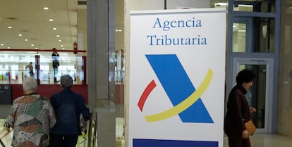 Oficina de la agencia Tributaria en Madrid.