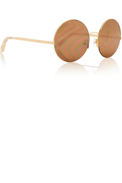 Las gafas de sol redondas continuarán entre nosotros. Estas son de Victoria Beckham (735 euros).