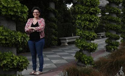 La editora Belén Bermejo, en el parque de El Retiro.