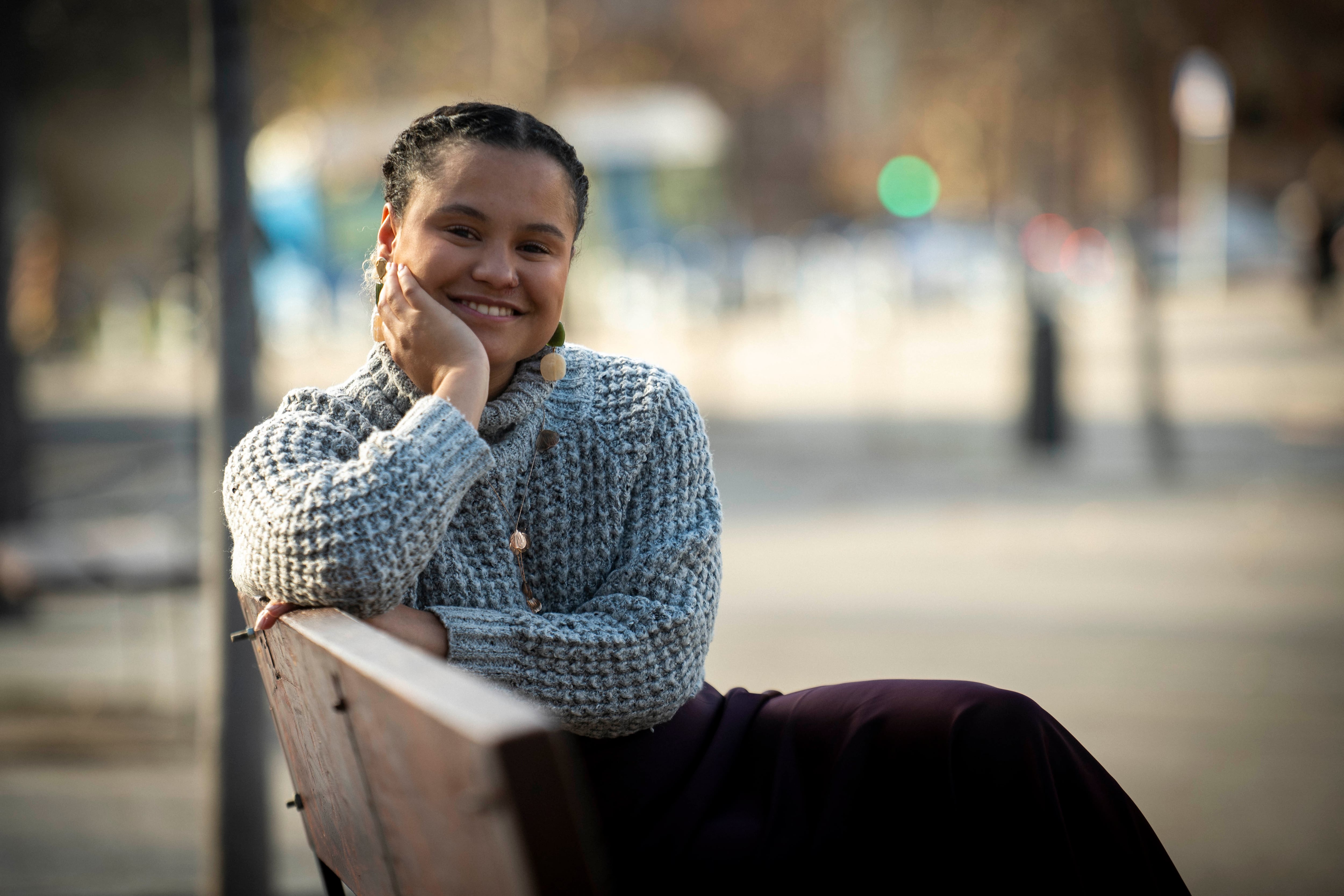 Fabiana Bamboa, el pasado 9 de Enero, en Madrid.