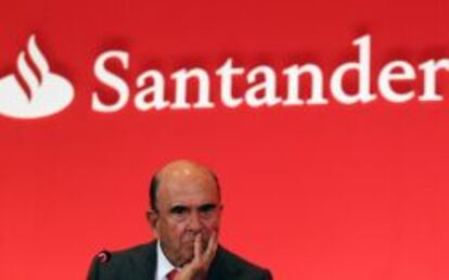 El presidente del Banco Santander, Emilio Botín.
