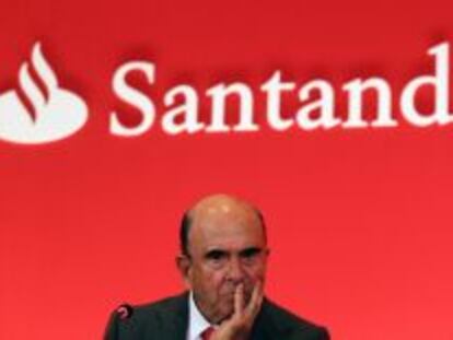 El presidente del Banco Santander, Emilio Bot&iacute;n.