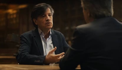 Carlos López Otín durante su charla con Iñaki Gabilondo en 'Cuando ya no esté'.