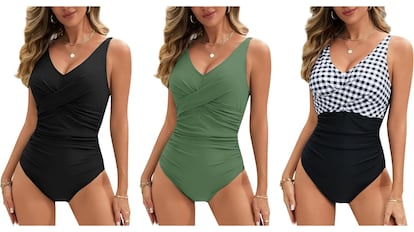 Estos bañadores para mujer son reductores y estilizan la figura.